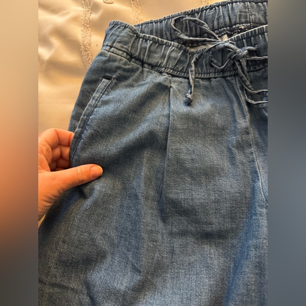 Old Navy Dark Blue high-waisted straight ankle trouser - Picture 5 of 8